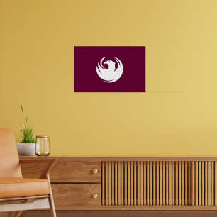 Leinwanddruck mit der Flagge von Phoenix, Arizona Poster