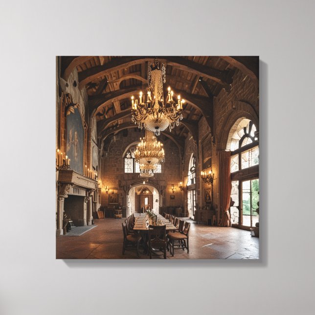 Leinwanddruck (Schloss-Speisesaal-2) (Vorderseite)