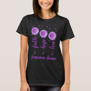 leiomyosarcoma Glaube hoffen Liebe daisy Blume T-Shirt