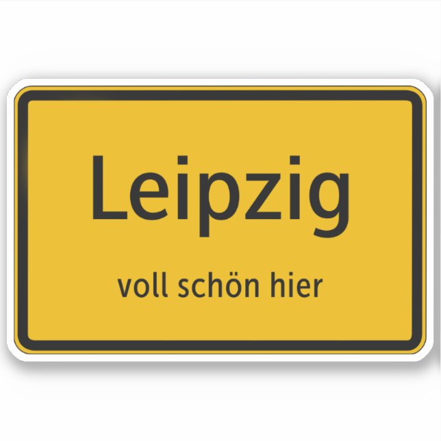 Leipzig Aufkleber Sticker Autoaufkleber (Vorderseite)
