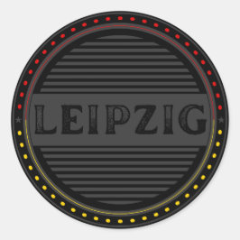 Leipzig City Pride Emblem – German Identity Runder Aufkleber