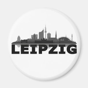 Leipzig City Skyline Magnet / kühlschrankmagnet