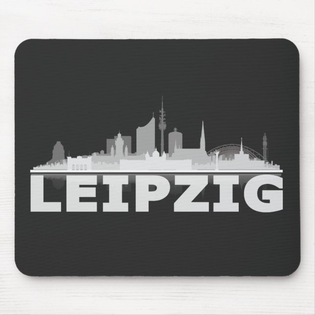 Leipzig City Skyline Mousepad (Vorne)