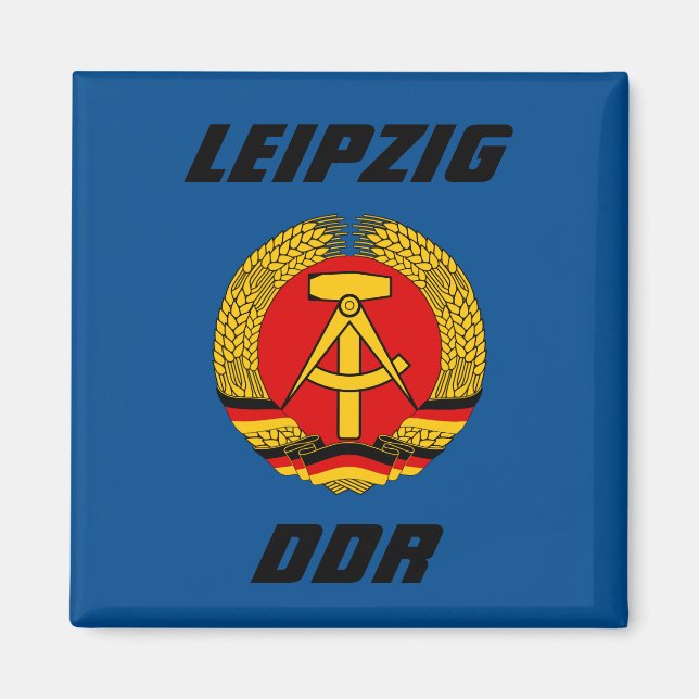 Leipzig, DDR - Deutsche Demokratische Republik Magnet (Vorne)