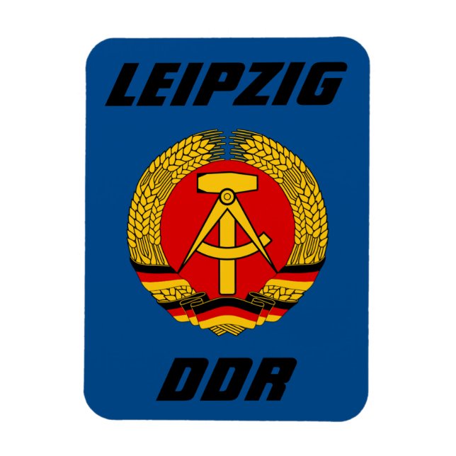 Leipzig, DDR - Ostdeutschland Magnet (Vertikal)