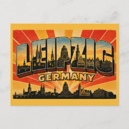 Leipzig Deutschland Denkmal Postkarte