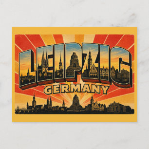 Leipzig Deutschland Denkmal Postkarte