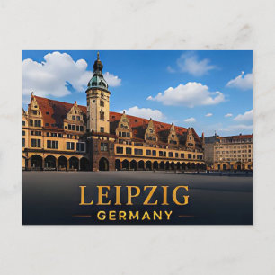 Leipzig Deutschland Historisches Reiseziel Postkarte