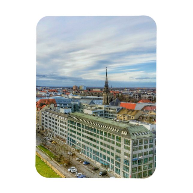Leipzig, Deutschland Magnet (Vertikal)