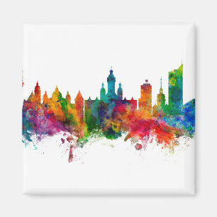 Leipzig Deutschland Skyline Magnet