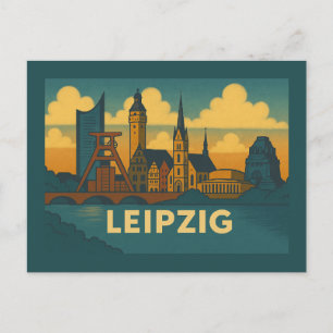Leipzig Deutschland Stadt Kunst Postkarte