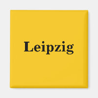 Leipzig Magnet - Schild Gold Gleb