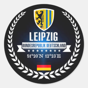 Leipzig Runder Aufkleber