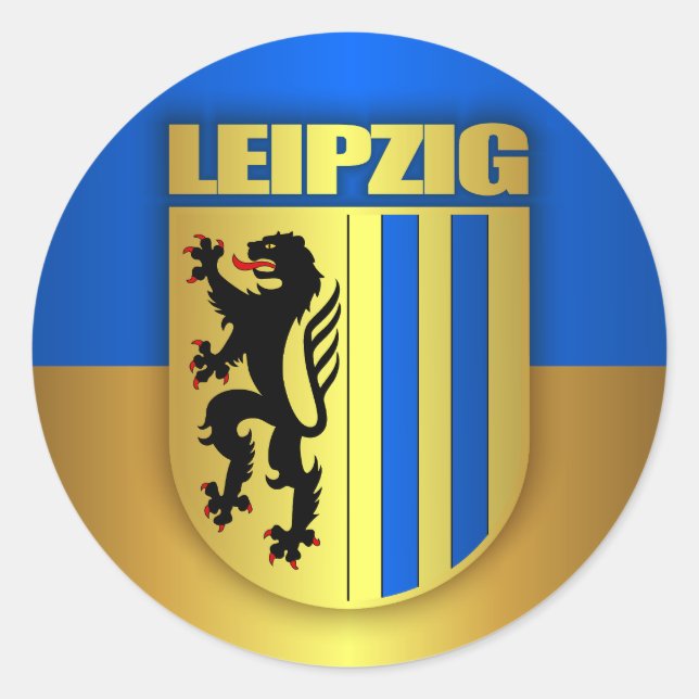 Leipzig Runder Aufkleber (Vorderseite)