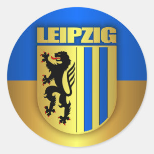 Leipzig Runder Aufkleber