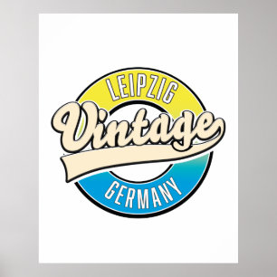 Leipzig Vintages Logo. Poster