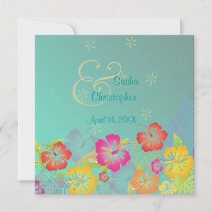 Leis/Luau/Hibiskus Hochzeit Einladungen