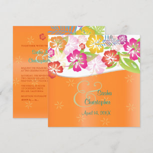 Leis/Luau/Hibiskus-Hochzeitseinladungen Einladung