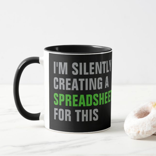 Leise eine Tabelle dafür erstellen Tasse (Mit Donut)