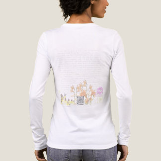 „Leise gemalte Poesie“ – Langarm-T-Shirt Tri-Blend Shirt
