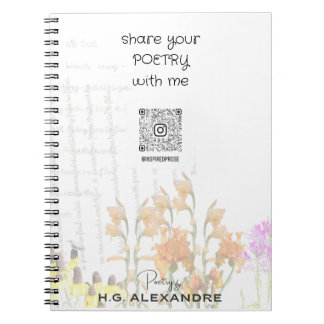 „Leise gemalte Poesie“ – Notizbuch Notizblock
