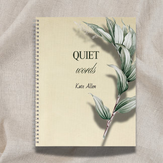 'Leise Worte' Ruhestands-Geschenk-Notizbuch  Notizbuch