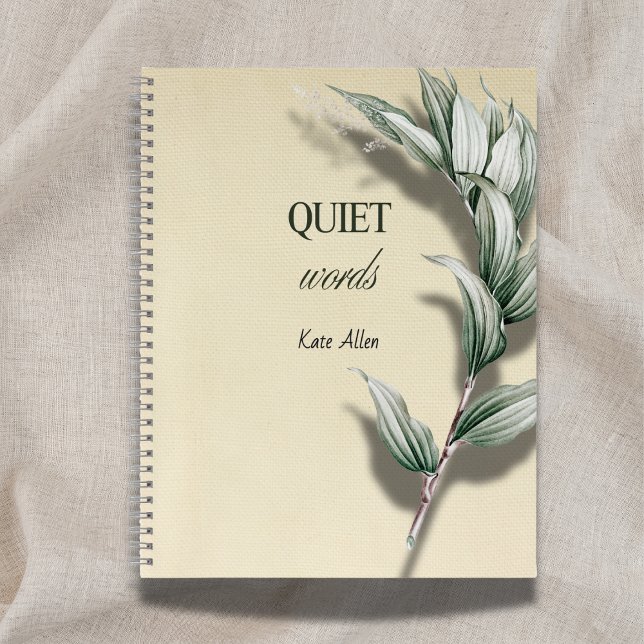'Leise Worte' Ruhestands-Geschenk-Notizbuch  Notizbuch (Von Creator hochgeladen)