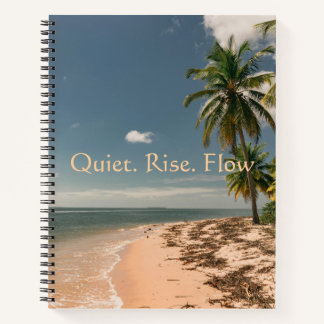 Leiser Aufstieg Fluss Tropischer Strand Notizbuch