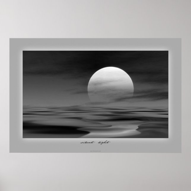 leiser Sonnenuntergang Poster (Vorne)
