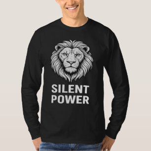 Leises Power Herren T-Shirt – Kräftiges Schwarz & 