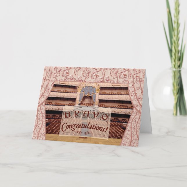 Leistungsbeglückwünsche Karte (Vorderseite)