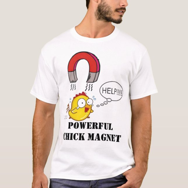 Leistungsfähiger Küken-Magnet T-Shirt (Vorderseite)