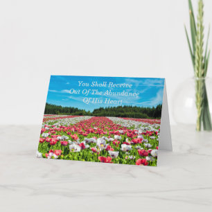 Leistungsstarke Gebetskarte für reichlich Segnunge Karte