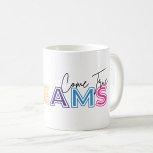 Leistungsstarke Nachricht, die dich daran erinnert Kaffeetasse