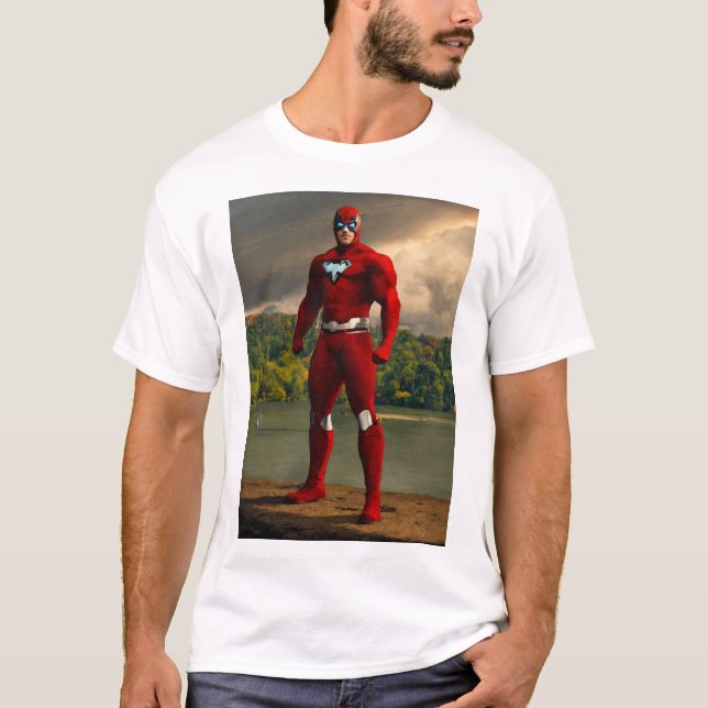 Leistungsstarke Superhero Wall Art Print - Inspiri T-Shirt (Vorderseite)