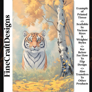 Leistungsstarker Regal Tiger, intensiver Blick CB2 Seidenpapier