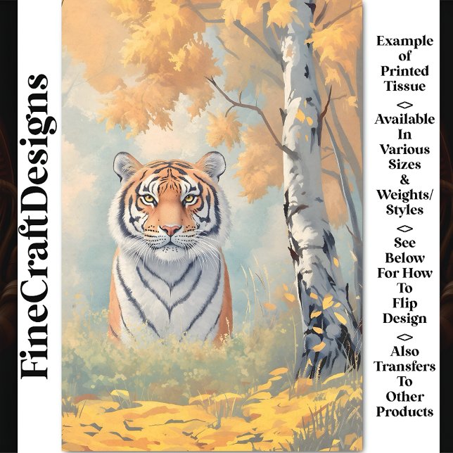 Leistungsstarker Regal Tiger, intensiver Blick CB2 Seidenpapier (Von Creator hochgeladen)