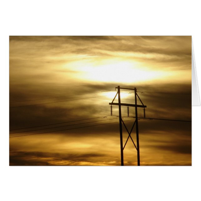 Leistungsstarker Sonnenuntergang (Vorderseite (Horizontal))