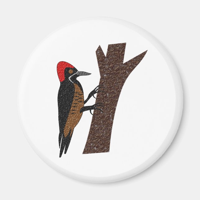 Leistungsstarker Woodpecker Magnet (Vorne)
