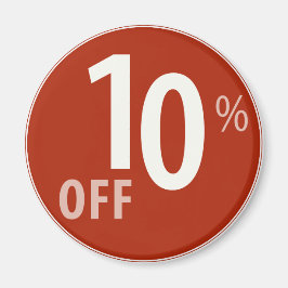 Leistungsstarkes 10%-OFF-Sign - Magnete
