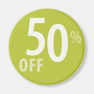 Leistungsstarkes 50%-OFF-Sign - Magnete