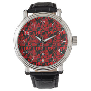 Leistungsstarkes Blutmuster Armbanduhr