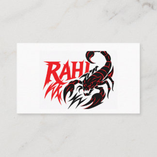 Leistungsstarkes Design der Skorpion-Logos auf der Visitenkarte