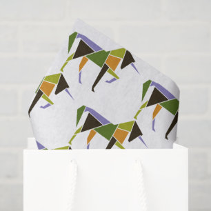 Leistungsstarkes Einhorn Modernes Abstraktes Pferd Seidenpapier