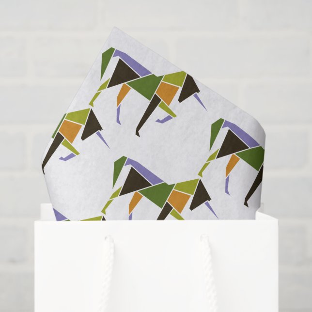 Leistungsstarkes Einhorn Modernes Abstraktes Pferd Seidenpapier (Geschenktüte)