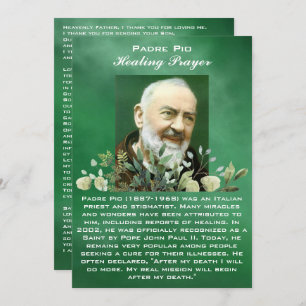 Leistungsstarkes Gebet für die Kranke-Heilkarte