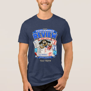 Leistungsüberprüfung Personalisierter Lustiger Bür Tri-Blend Shirt