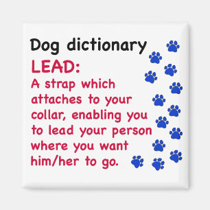 Leit-Hund-Wörterbuch Magnet