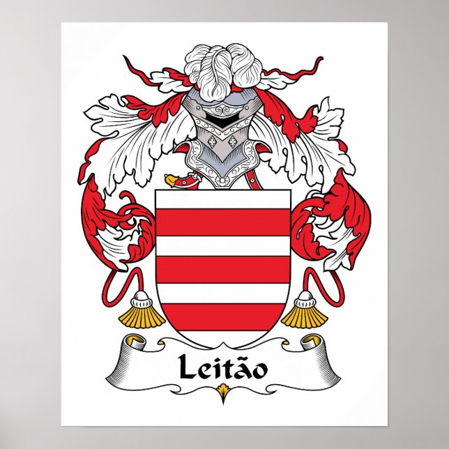 Leitao Familienwappen Poster (Vorne)