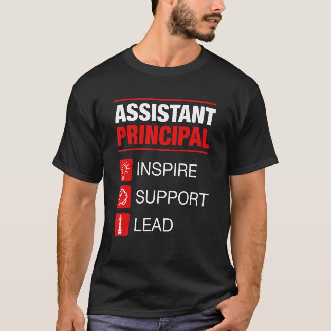 Leitender Administrator für den Inspirier-Support T-Shirt (Vorderseite)